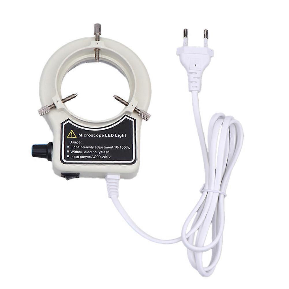 Microscope LED Ring Light Illuminator Lamp for Microscope Circle Light Industrial Microscope Camera Light Source EU Plug