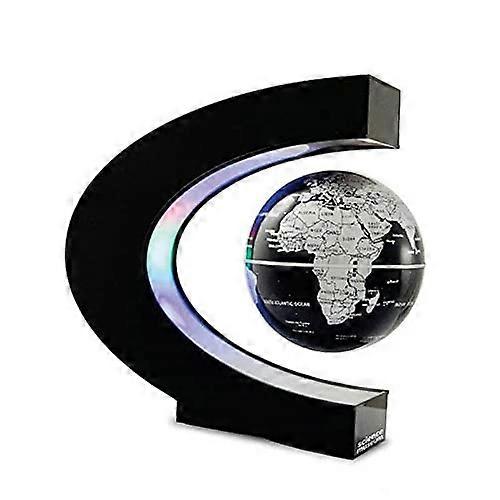 Magnetic Levitation Globe with LED Light Floating World Map Lamp Silver UK Plug Home Decor