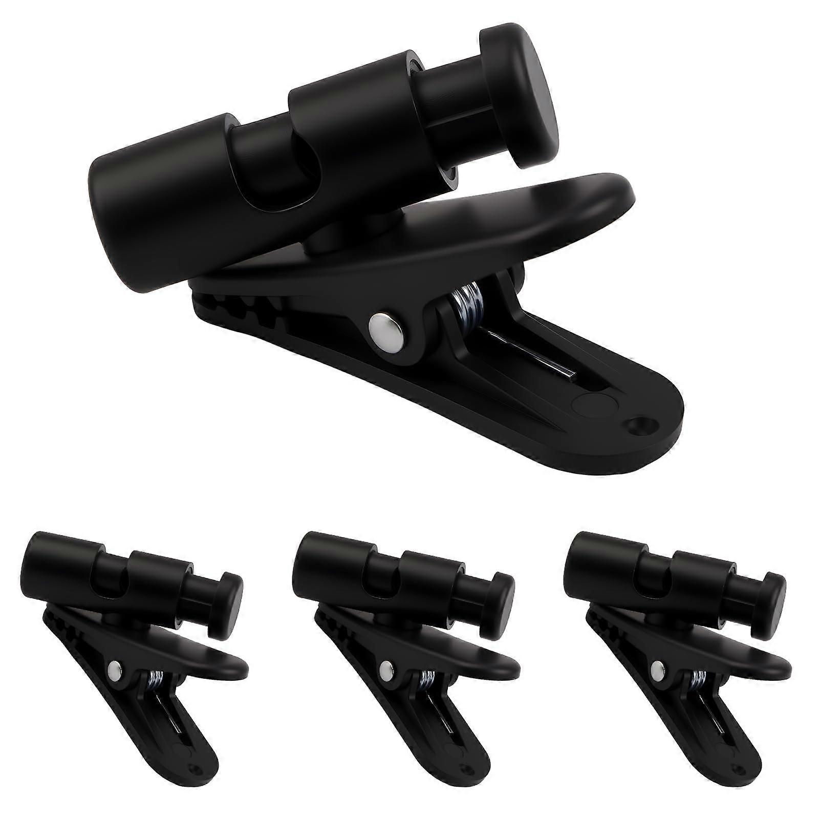 Headphone Cable Clip 4 Pack with Secure Collar Attachment for 24mm Cords Black Tangle