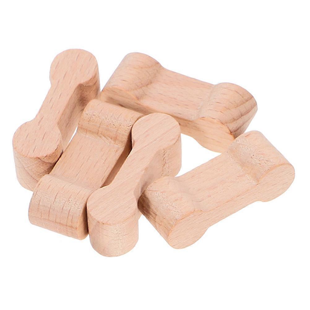 Wood Train Track Connector for Decor 5Pcs Simulation Train Track Buckle