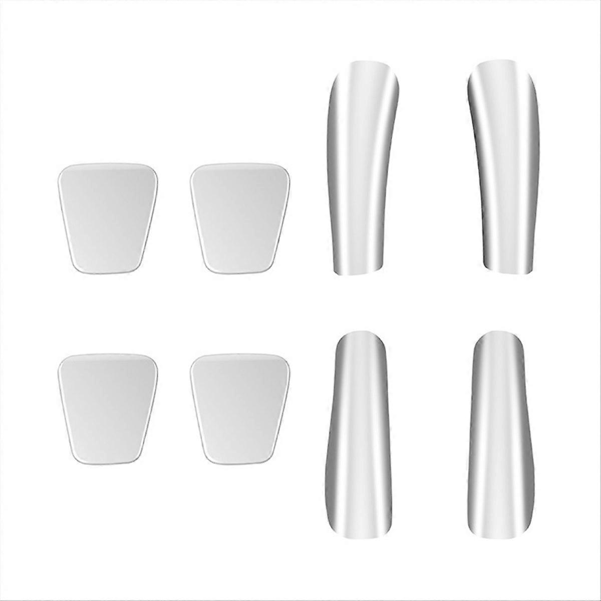 Car Silver Middle Door Armrest Decorative Patch