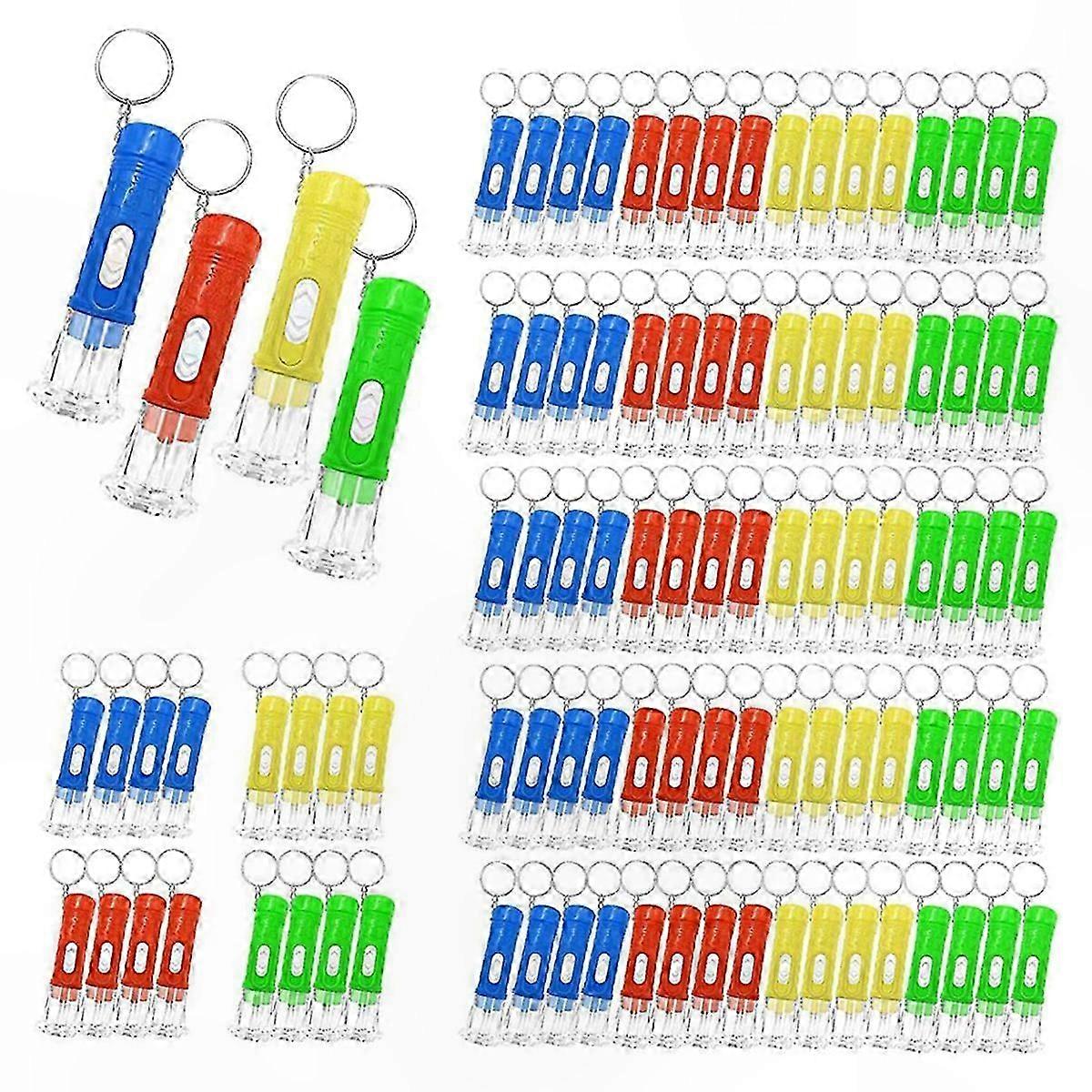 100 Pcs Mini Flashlight Keychain Bulk, Mini Keychain Flashlights