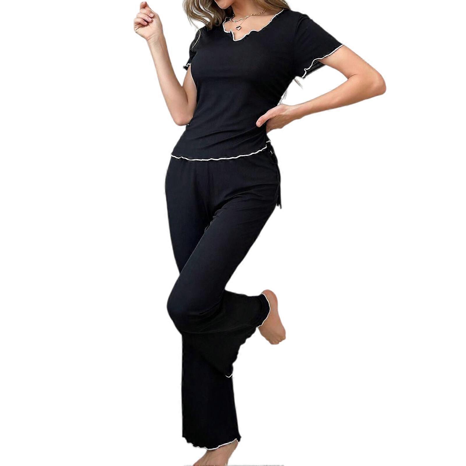 Women's Lounge Set - with Opaque Material - for Evening