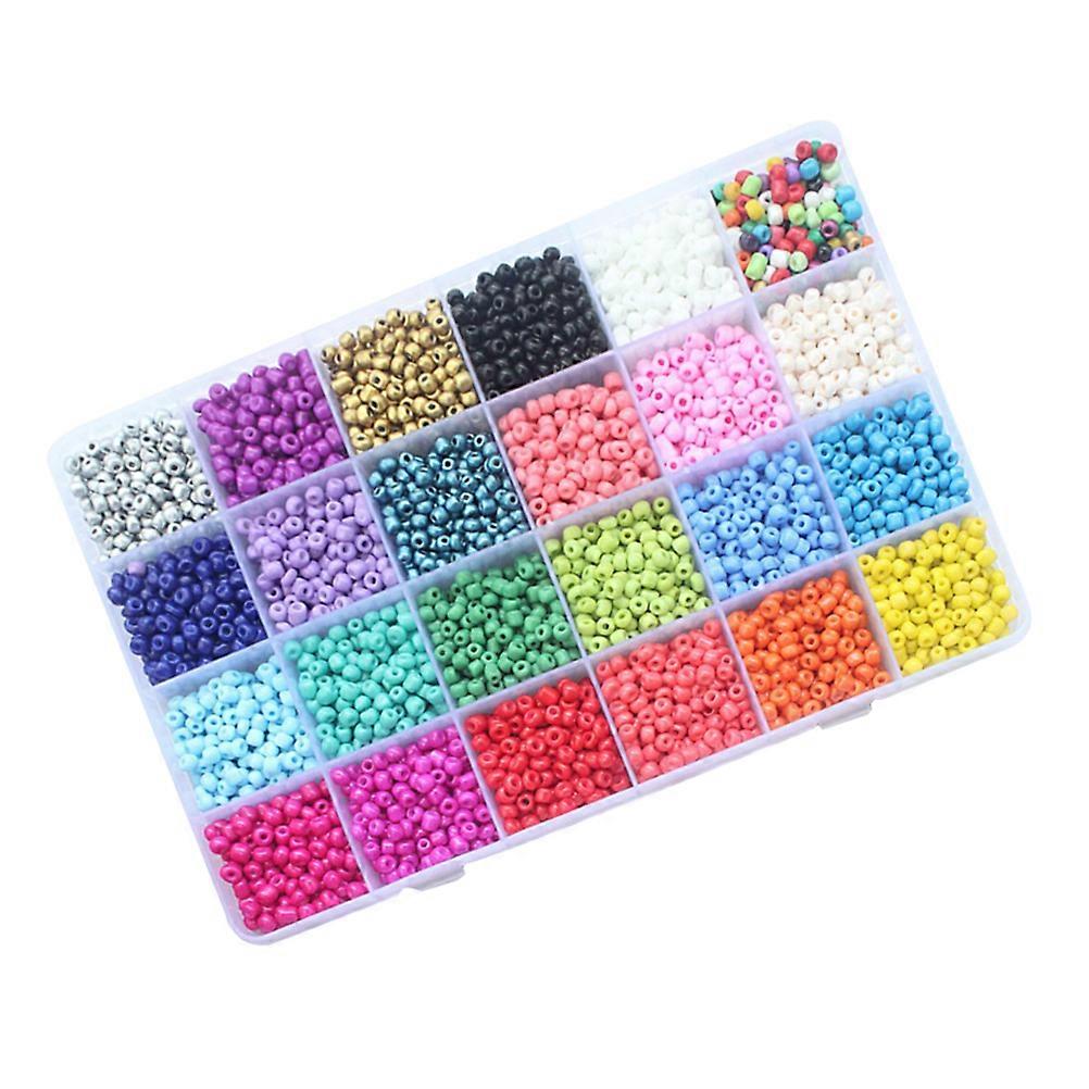 DIY Beaded Accessories 24 Color Irregular Beads Set for Crafting