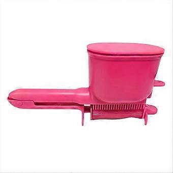 2-in-1 Hair Dye Roller Comb Pink