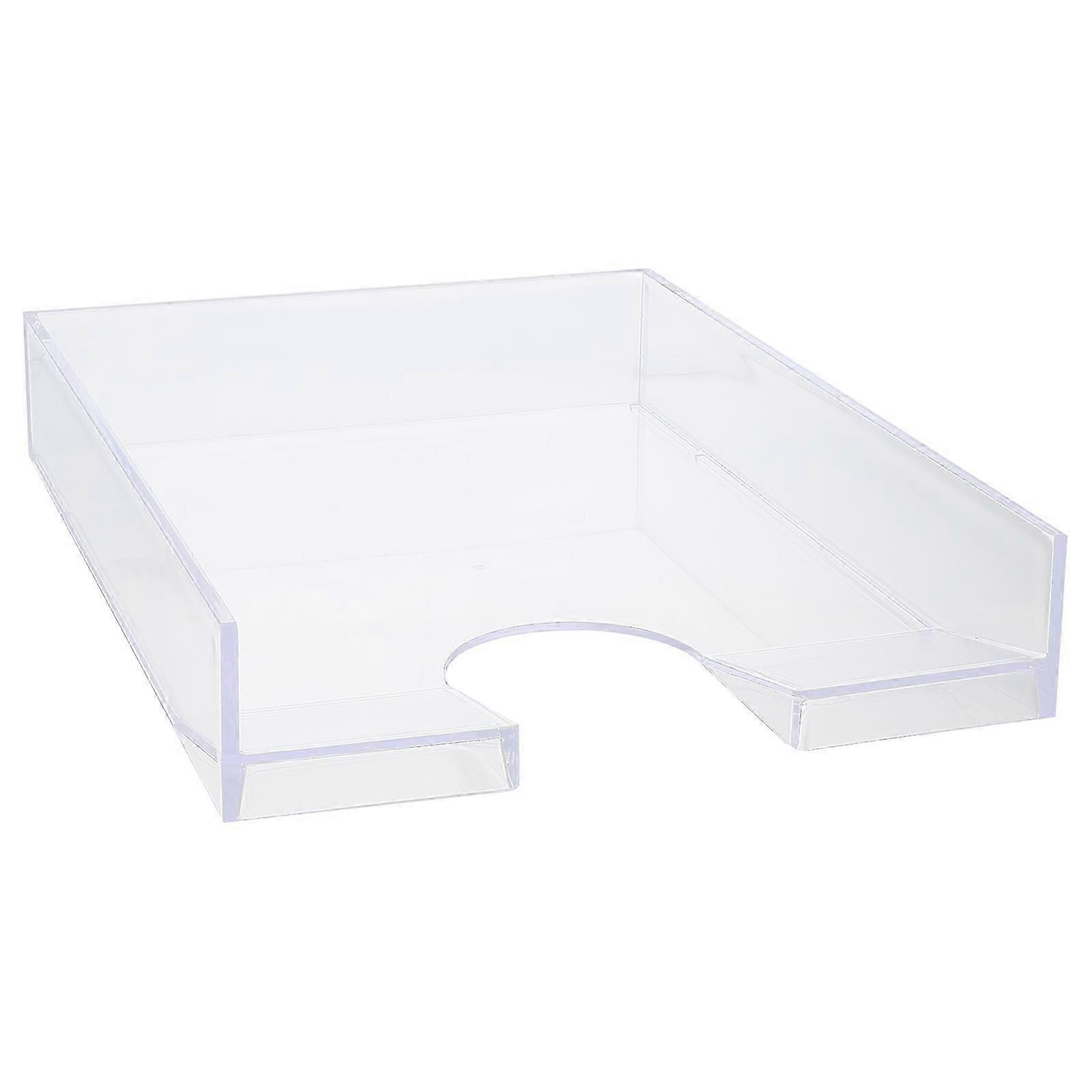 Document Case Plastic File Box for Office Desktop Paper Organizer