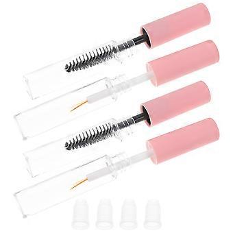 4pcs Tube de mascara vide avec baguette de cils Petit Shadow Tip Liner Container