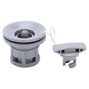 Boat Air Valve Lightweight Gas Valve Replacement for Inflatable Dinghy Kayaking Rubber BoatsGray