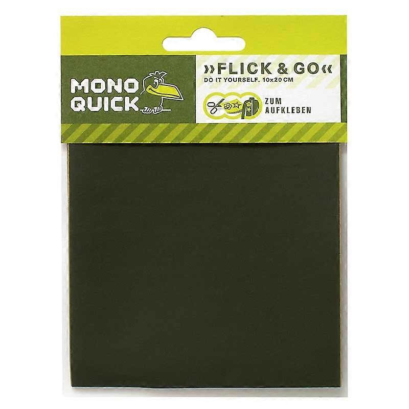 Glue patch, olive - patch, iron-on patch, size: 10.0 x 20.0 cm