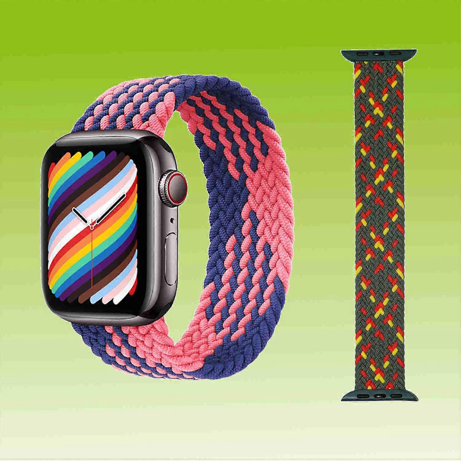 Replacement Nylon Watch Band for Apple Watch Series 10 42mm / 9 8 7 41 / 6 SE 5 4 40 / 3 2 1 38mm