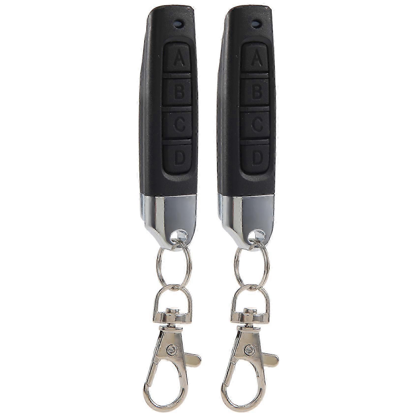 433MHZ Remote Control Garage Gate Door Opener Remote Control Duplicator Clone Cloning Code Car Key（2PCS）A