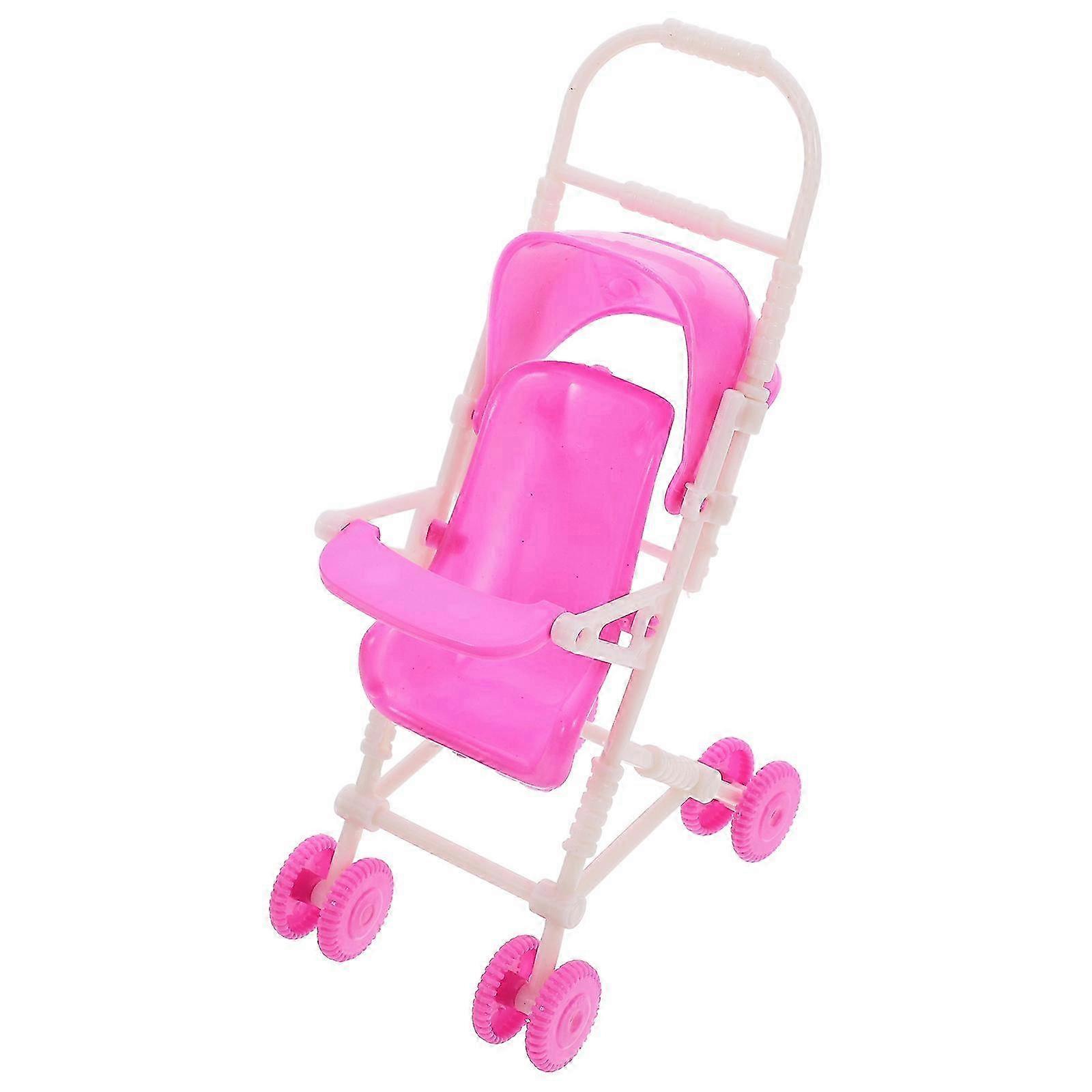 Doll Pushchair Simulation Plastic Model for Kids 2Pcs