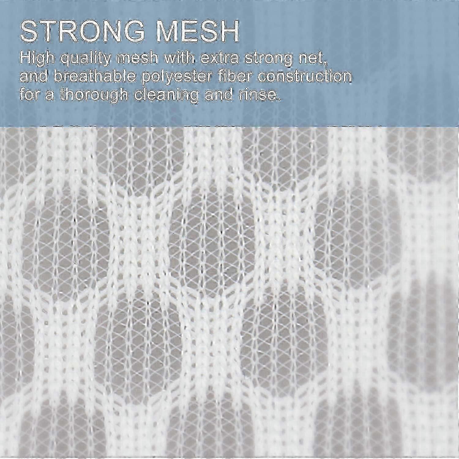 3pcs Durable Honeycomb Mesh Laundry Bags For Delicates