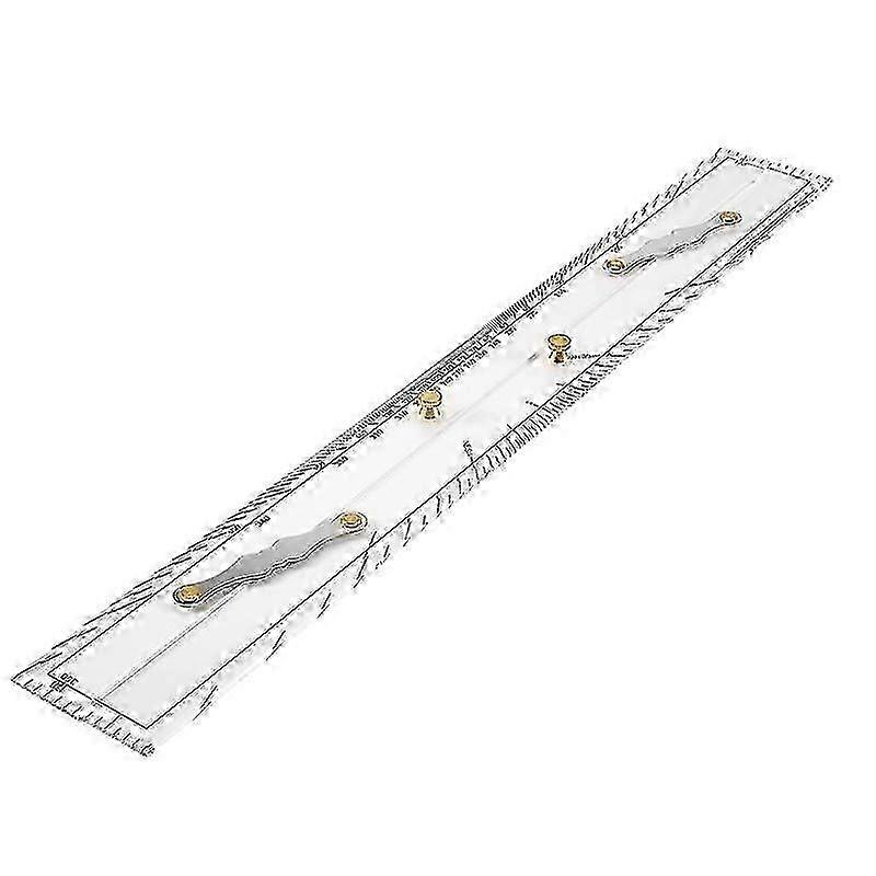 Parallel ruler for marine navigation with nautical charts
