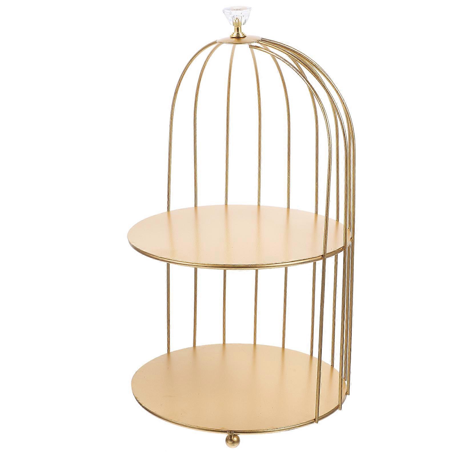1pc Cosmetics Iron Storage Rack Multifunction Sundries Rack Tabletop Rack