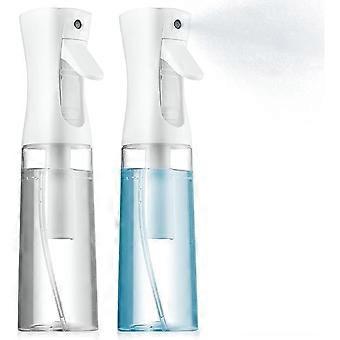 2-Pack Continuous Spray Bottle for Hair - 10 Oz Ultra Fine Mist Sprayer | Water Spray Bottle for Hair Mister Salons [XR]