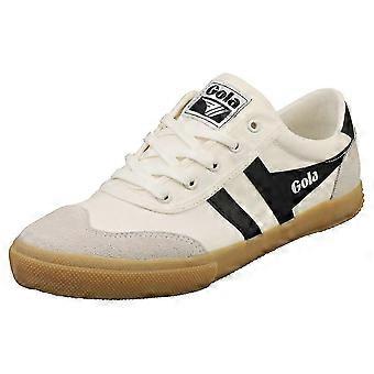 Badminton Mens Casual Trainers in Off White Black