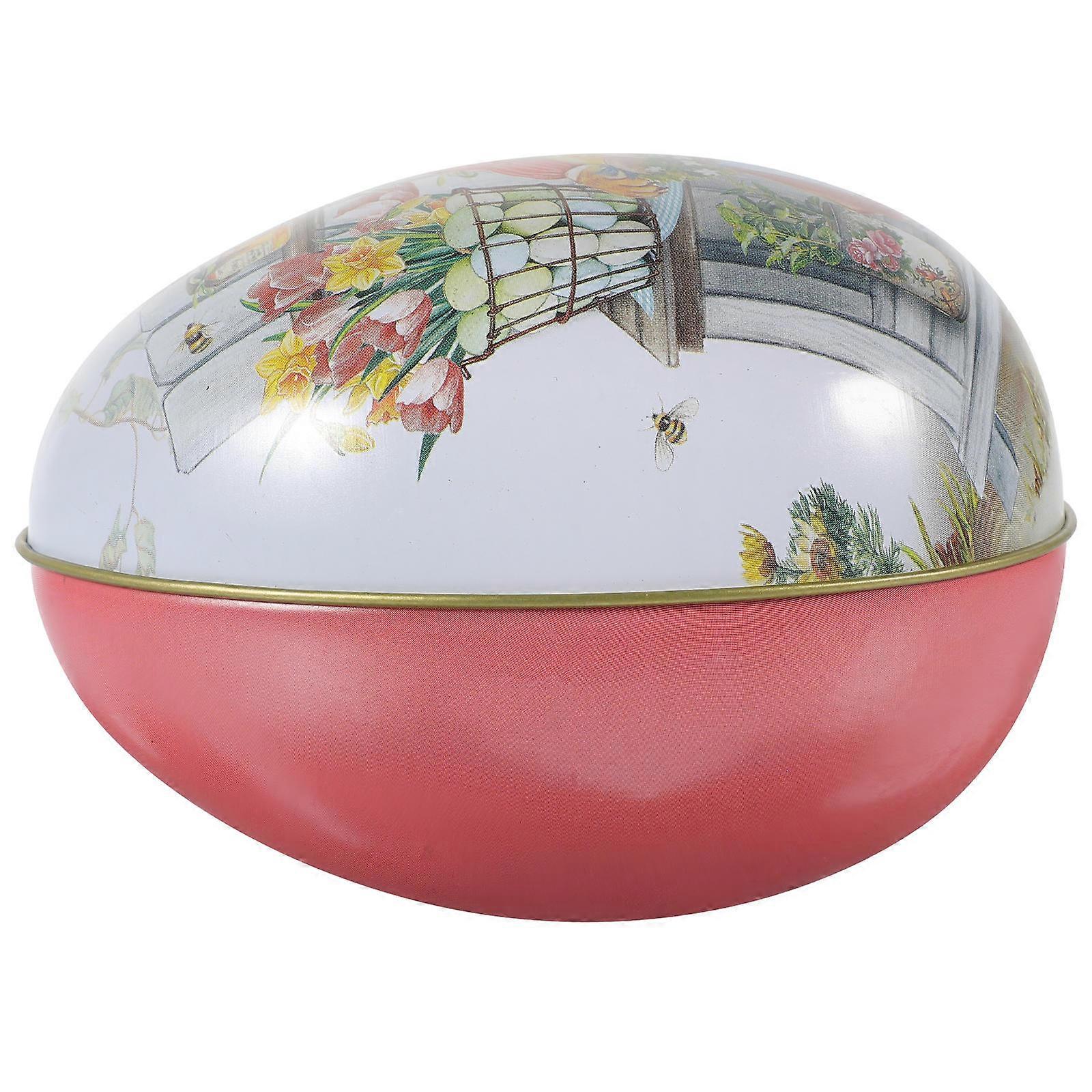 Easter Candy Box Tinplate Biscuit Case for Gift Packaging 4Pcs