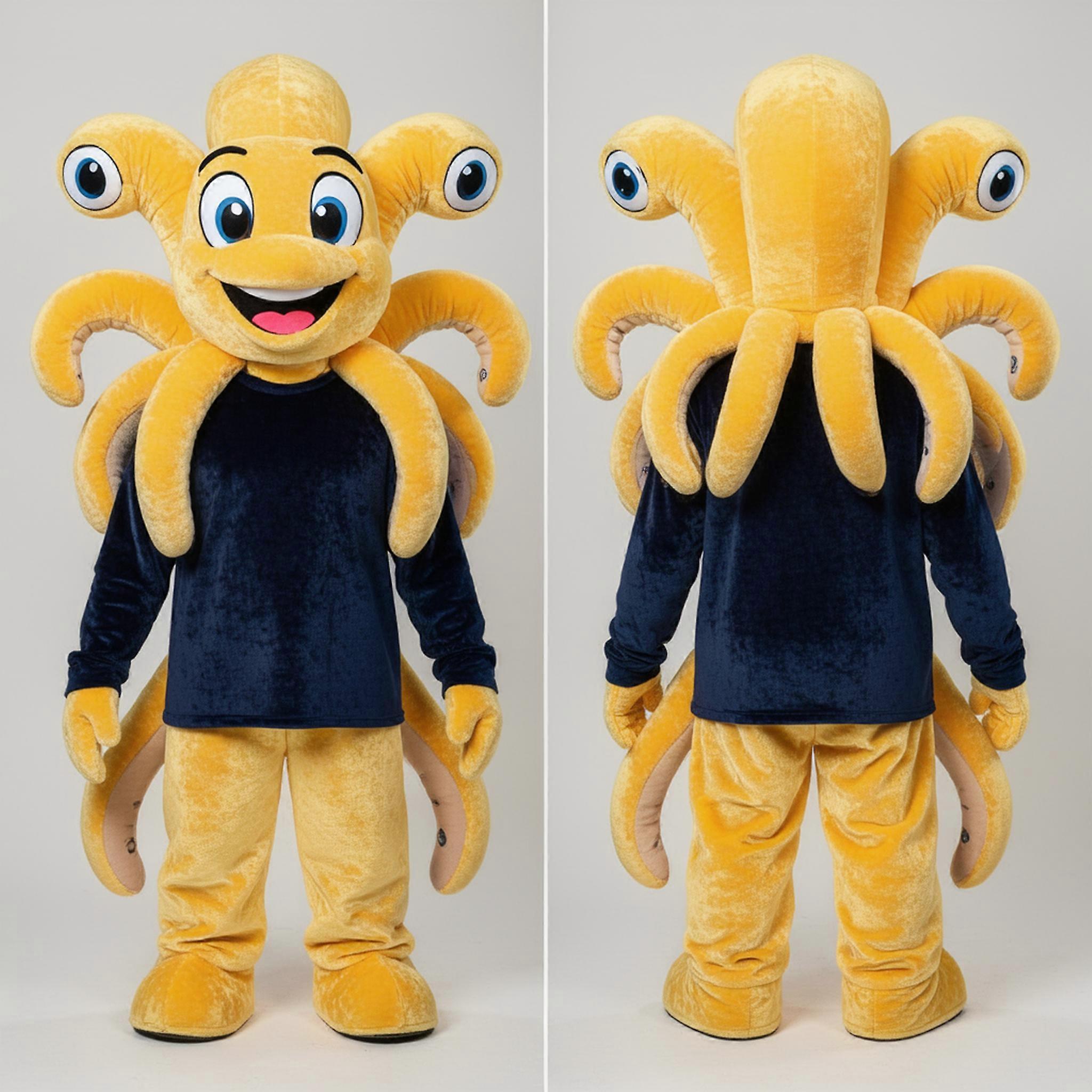 MASTICOT Shimmering Yellow Multiheaded Hydra Mascot