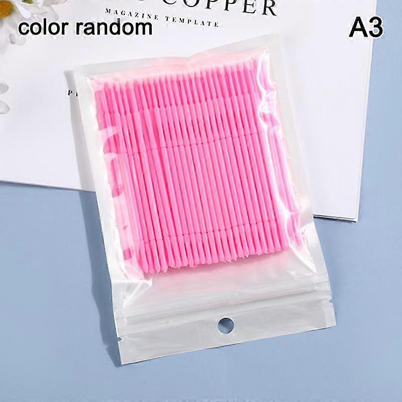 100Pcs/Pack Bendable Micro Brushes Disposable Microbrush Applicators Eyelash