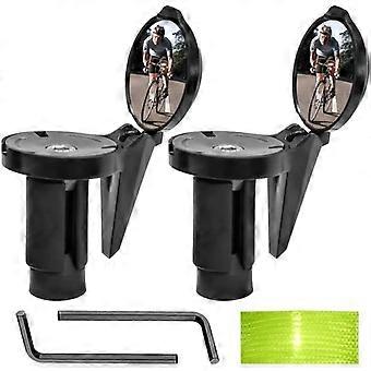 Fiets achteruitkijkspiegel 2 stuks fiets achteruitkijkspiegel elektrische scooter retro scooter elektrisch stuur bolle spiegel voor stuur 360 verstelbaar 