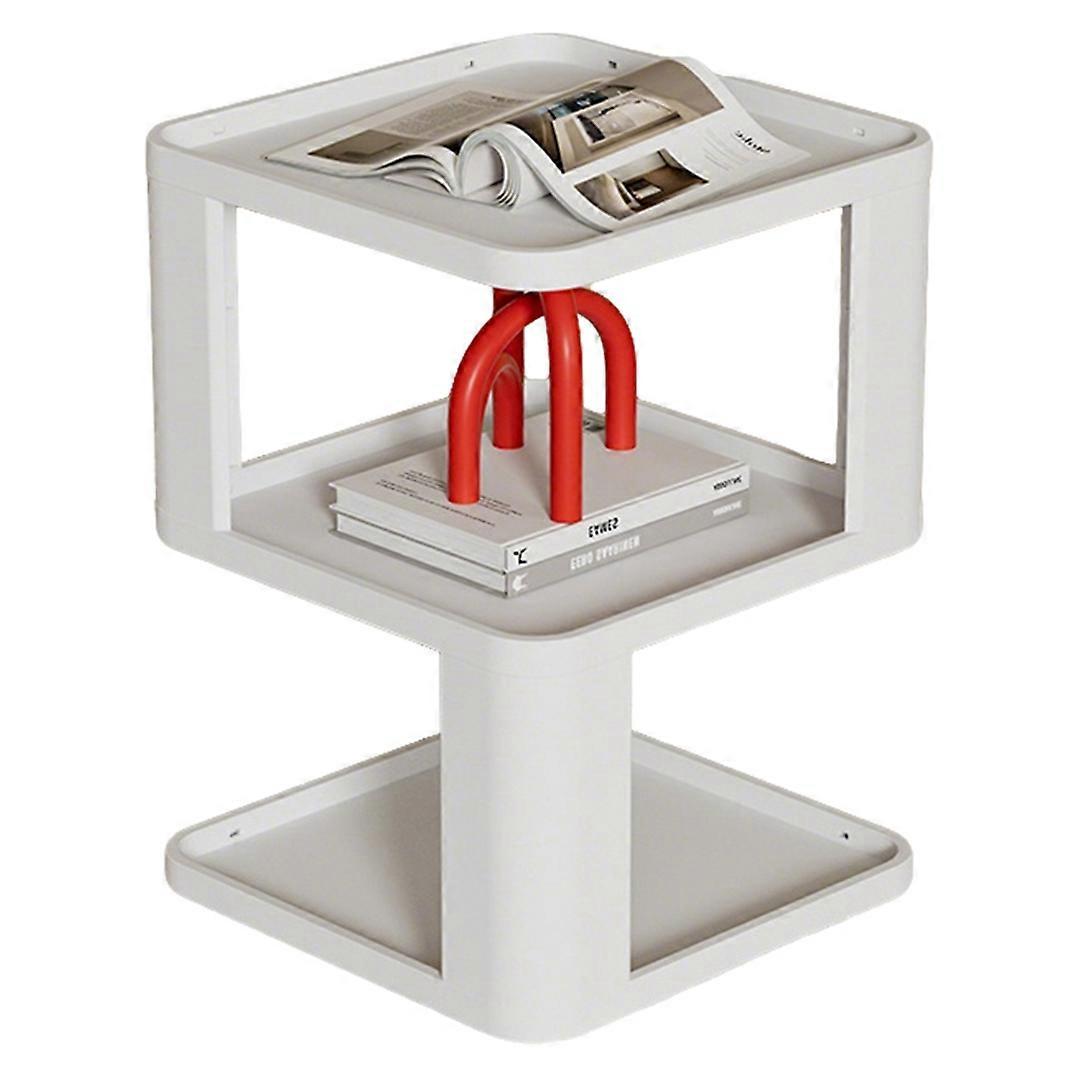 3-Tier Geometric Creative Display Side Table Bedside Cabinet Space-Saving Design