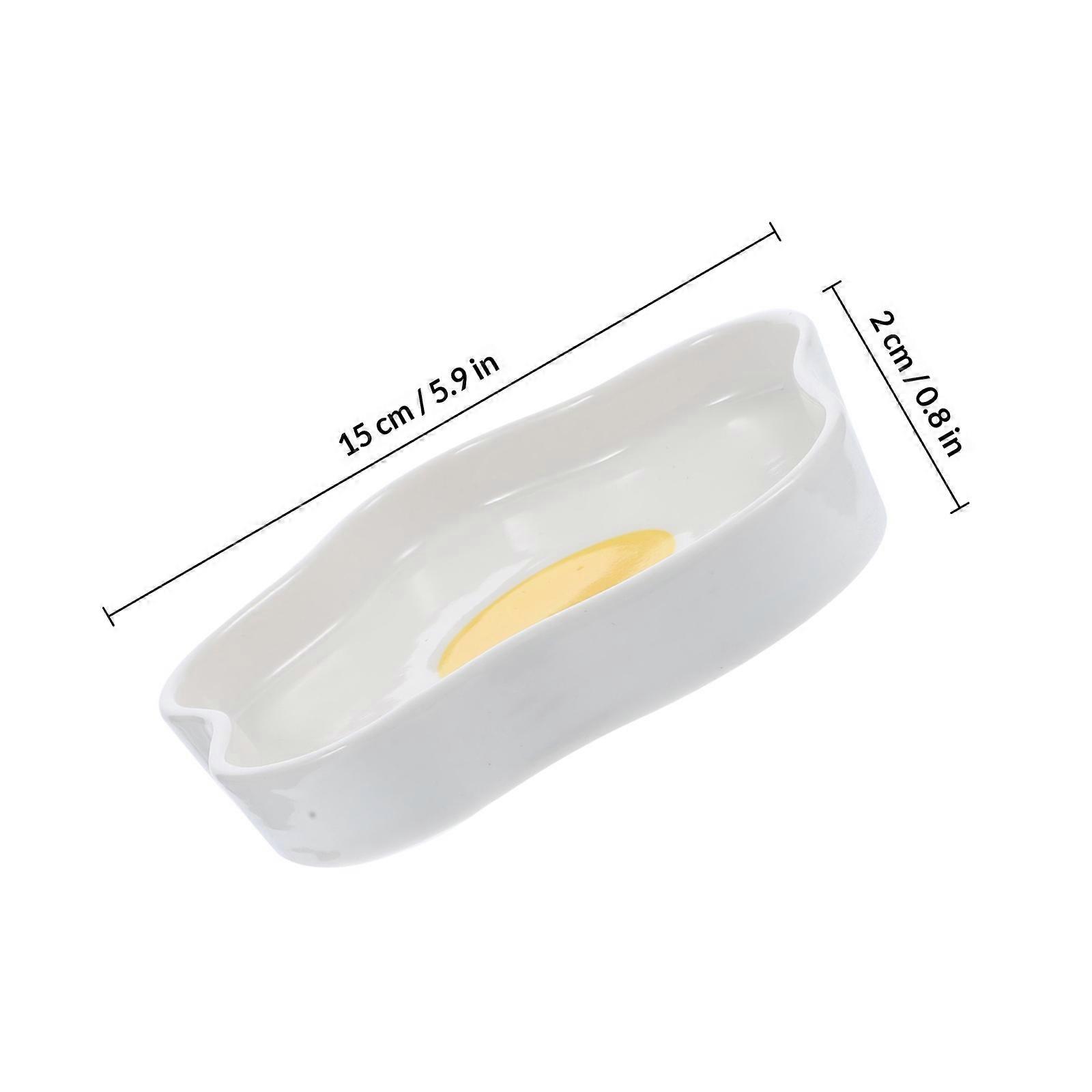 Ceramic Egg Design Plate for Storage Use with Dessert Function
