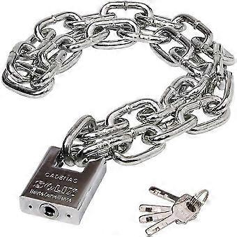 Candado de bicicleta de seguridad para bicicletas, candado de disco de bicicleta de alta resistencia con candado de cadenas de 8 mm, candado de motocicleta