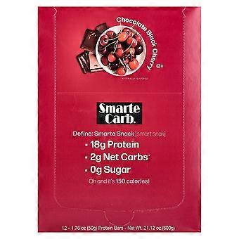 NuGo Nutrition, Smarte Carb® Protein Bar, Chocolate Black Cherry, 12 Bars, 1.76 oz (50 g) Each