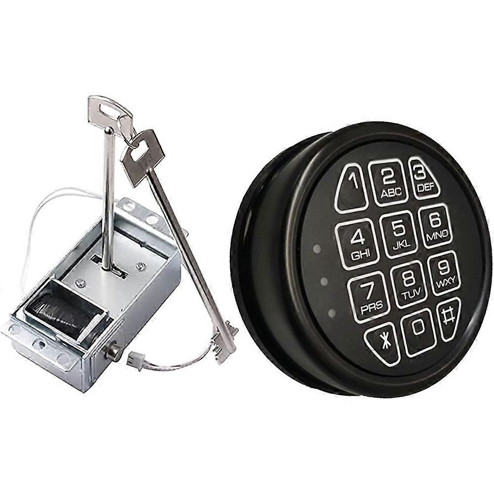 Electronic Safe Lock Replacement Panel Kit (Includes Solenoid Lock and 2 Emergency Keys)