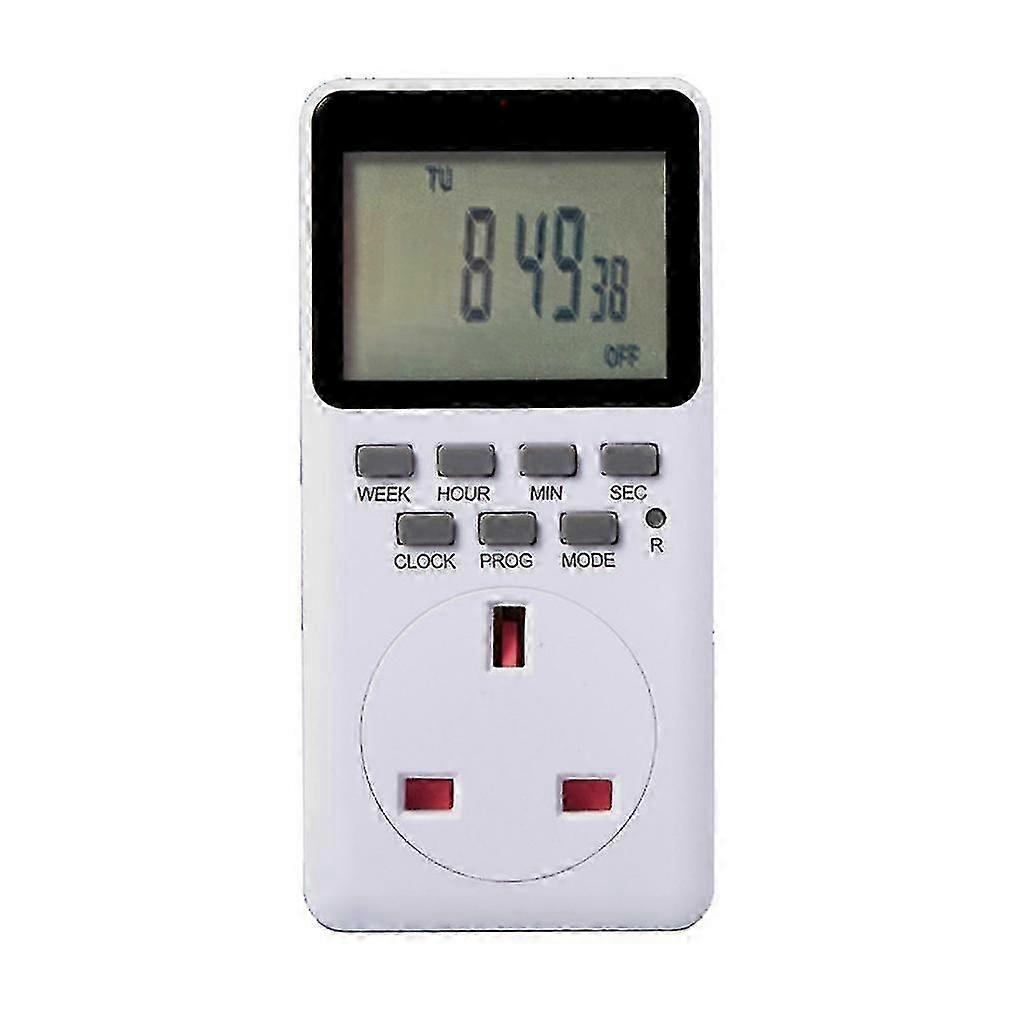 7 Day Digital Infinite Repeat Cycle Timer EU US Plug compatible with Electrical Outlets
