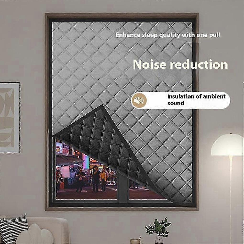 Blackout Soundproof Curtains Polyester-Cotton