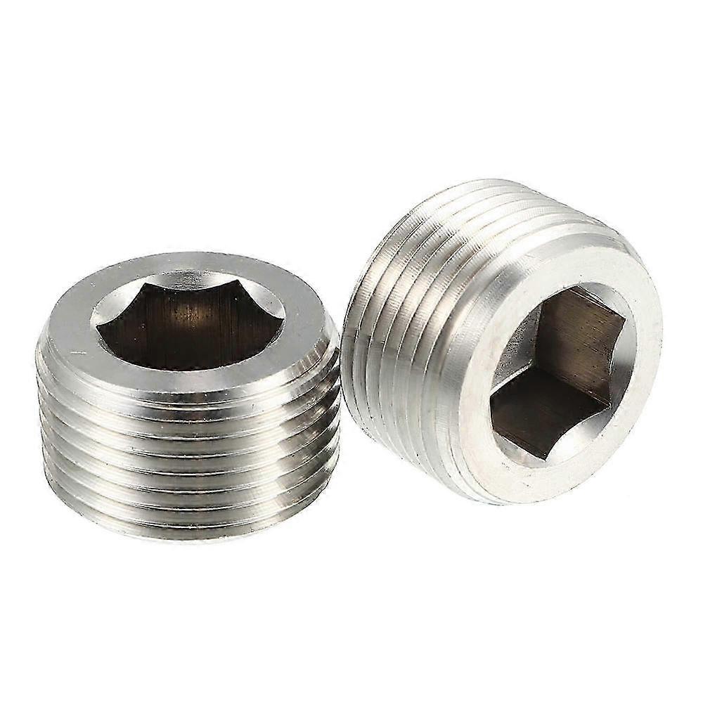 Stainless Steel 3/4 Inch NPT External Thread Pipe Plug, Hex Socket Countersunk Head