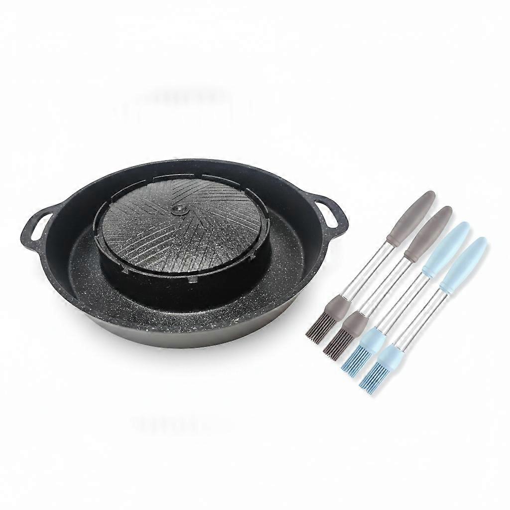 Round Combination Grill with Roasting Function for Outdoor Cooking with A