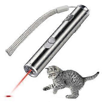 Laserpekare, USB-laddningsbar med LED-ficklampa, kattträningsleksak för husdjur