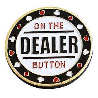 Poker Dealer Button Metal Coin Chip with ColorMatched Finish for Professional Poker Games