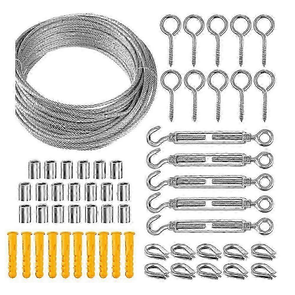 15m Garden Balcony Fence Cable Kit