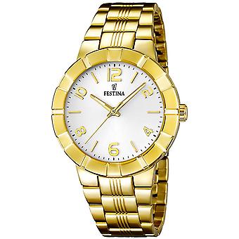 Festina Mademoiselle kvarts analog damklocka med rostfrittstål armband F16713/1