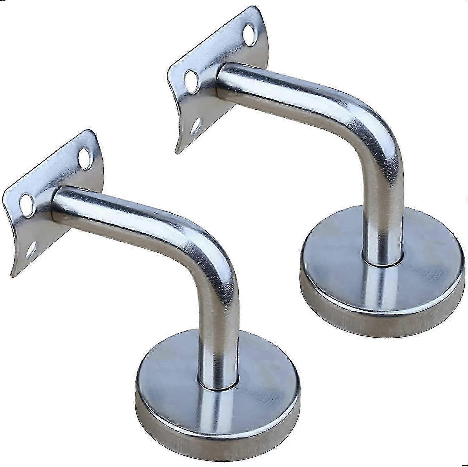 Wall-Mount Stainless Handrail Brackets Set