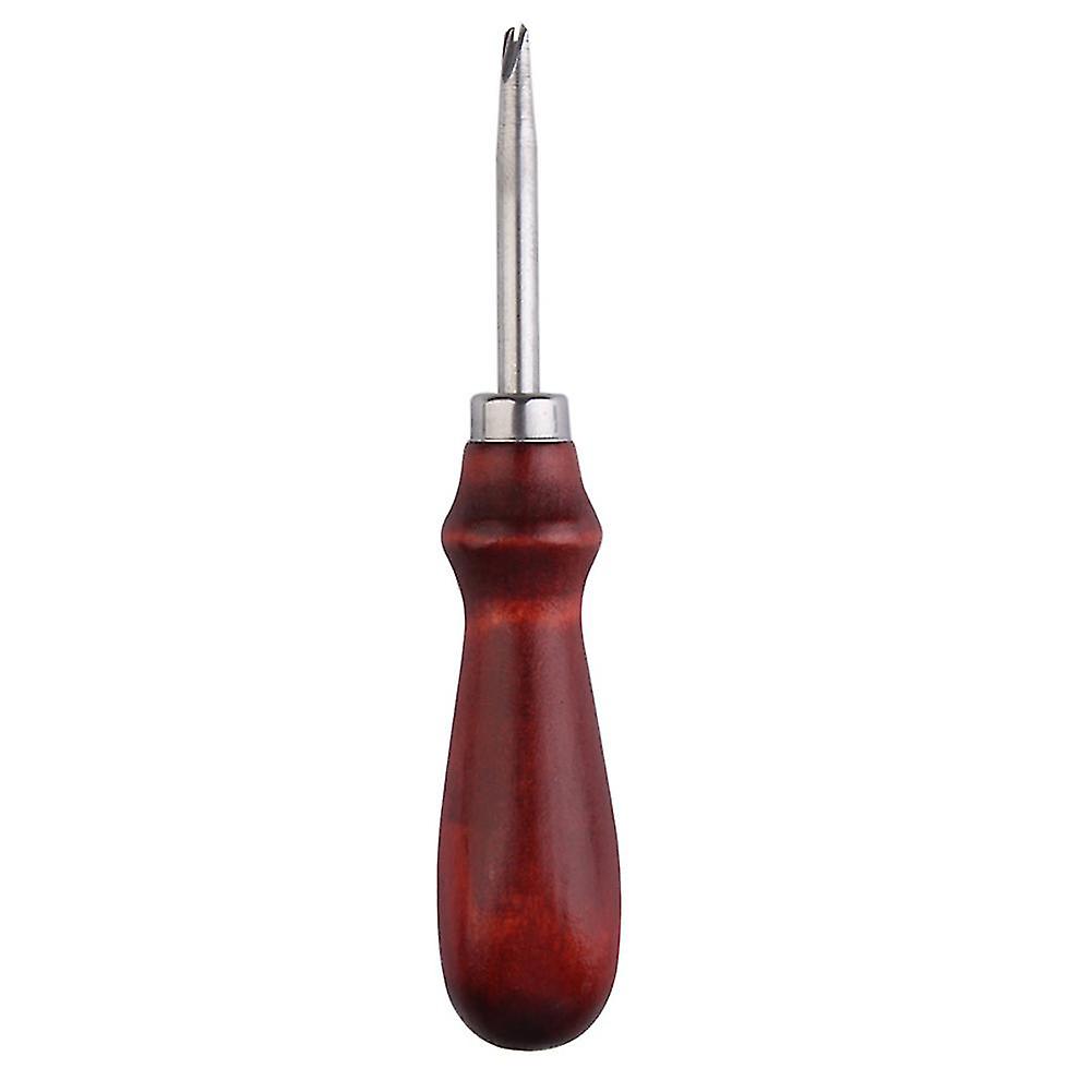 Leathercraft Edge Skiving Beveler Wood Handle Edge Cutting Beveling Leather Craft Tool 0.8/1/1.2mm