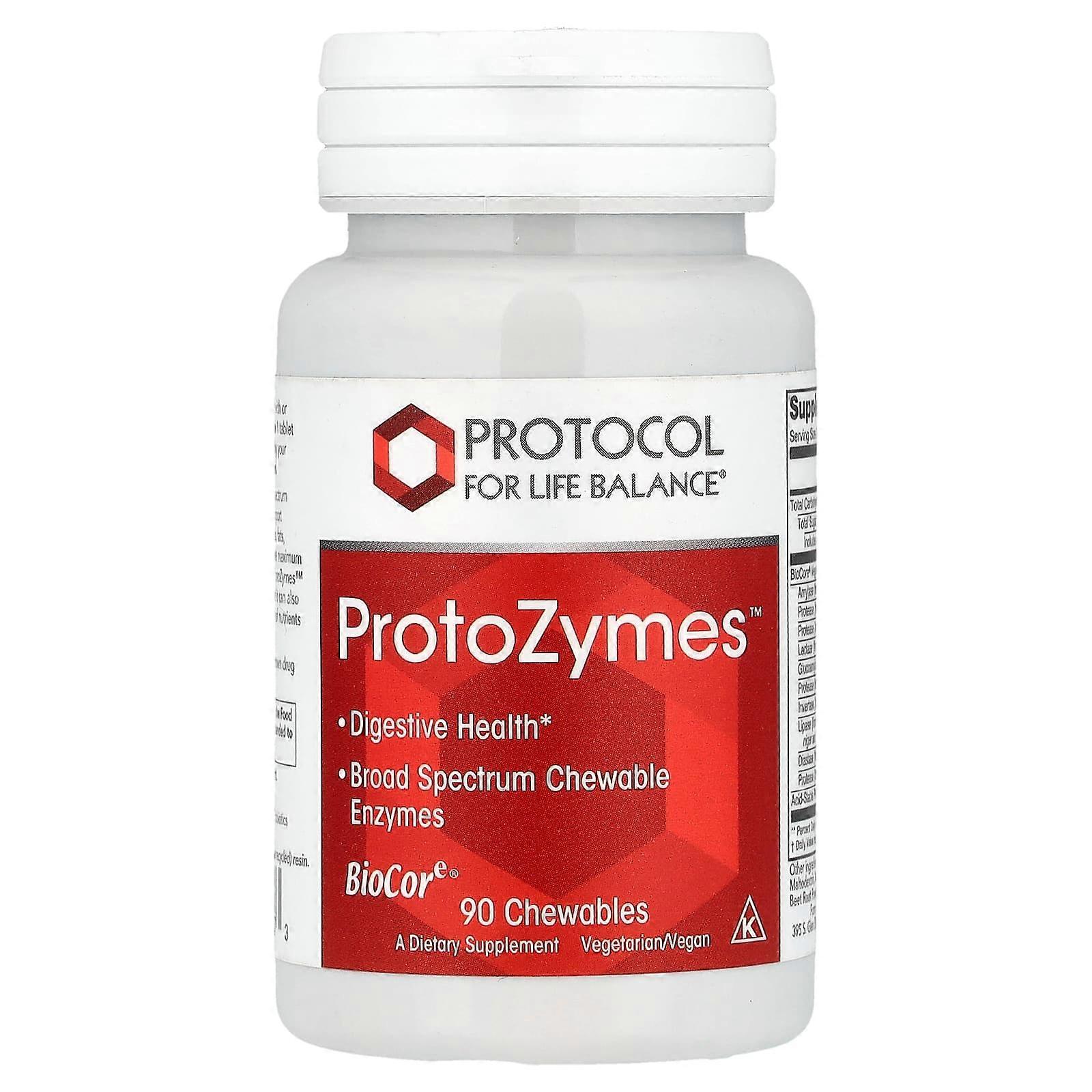 Protocol for Life Balance, ProtoZymes, 90 Chewables