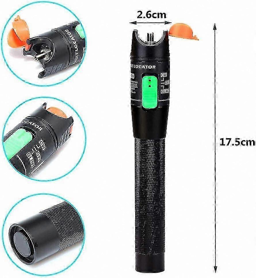 Visual Fault Locator for Fiber Optic Cable Testing up to 30km Range Network Tool