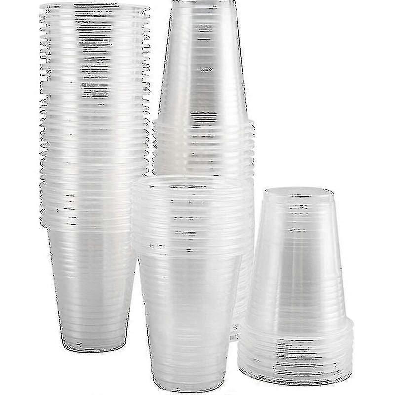 Disposable Clear Plastic Cups 100-Pack compatible with Parties & Events