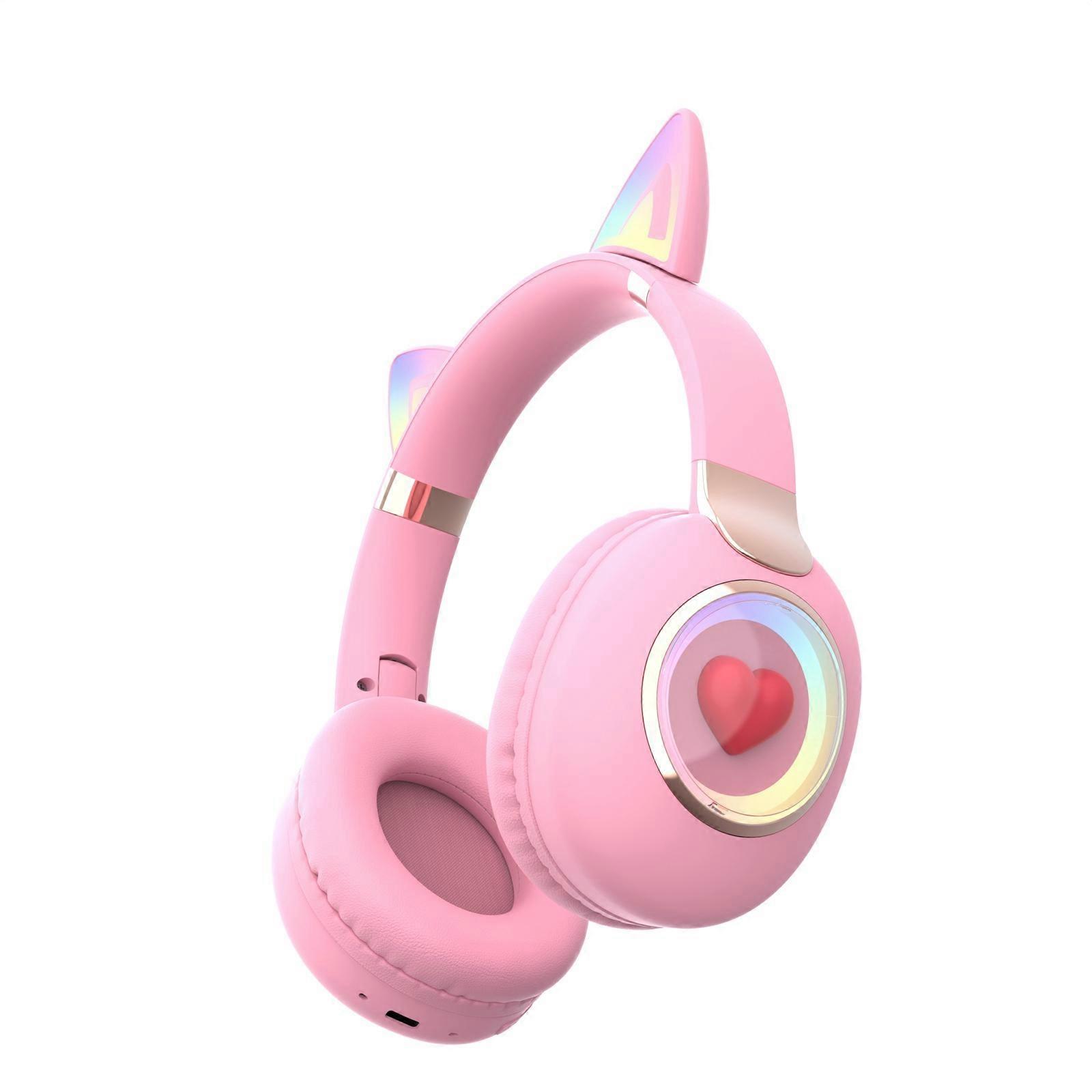 A8 Cute Cat-Ear Space Capsule Bluetooth Headset