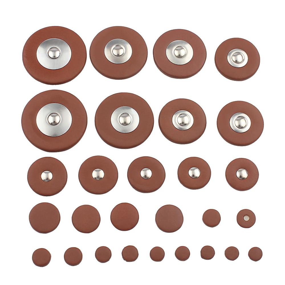 28pcs Sax Leather Pads Replacement For Soprano Saxophone
