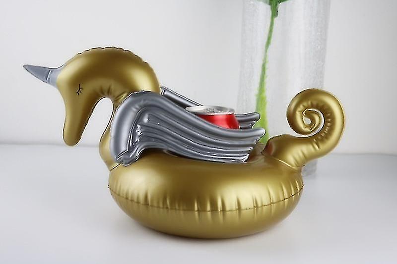 Gold swan Inflatable Cup Holder Unicorn Flamingo Drink Holders