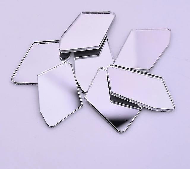 17X32mm Clear Creative Mix Size Mirror Mosaic Tiles Stones Art Crafts Material
