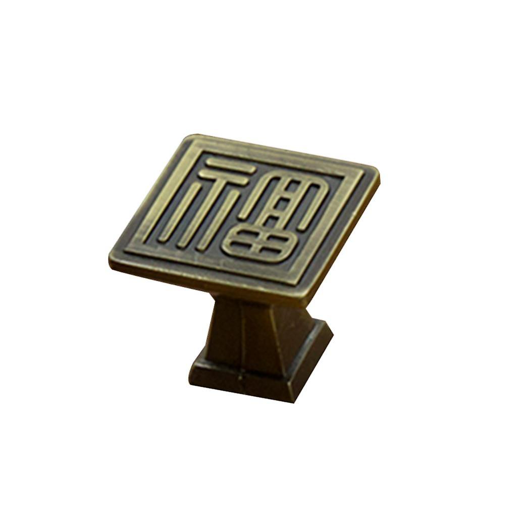 Vintage Single Hole Pull Handles Cabinet Drawer Cupboard Knobs FU Bronze