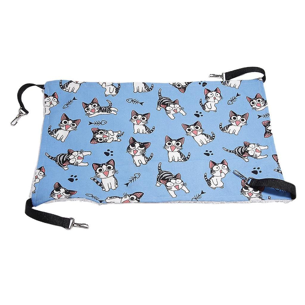 Breathable Double-Sided Soft Pet Bed Hanging Cat Hammock Bed with Strap M