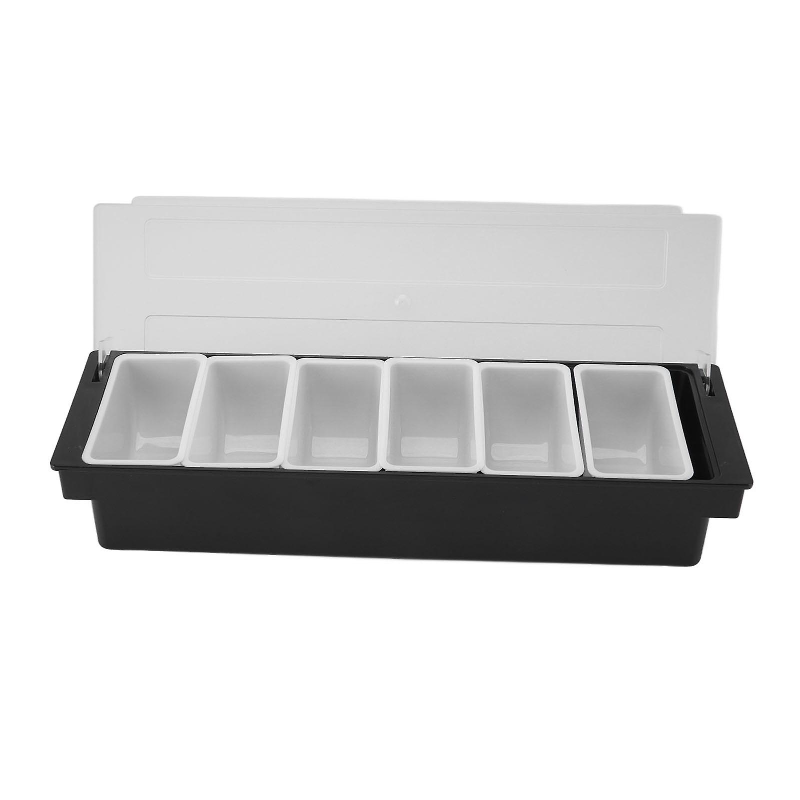 Gewürzdose Langlebiger transparenter Kunststoffdeckel Abnehmbares Design Multifunktions-Bar-Obstdose für Gemüsefruchtgewürze